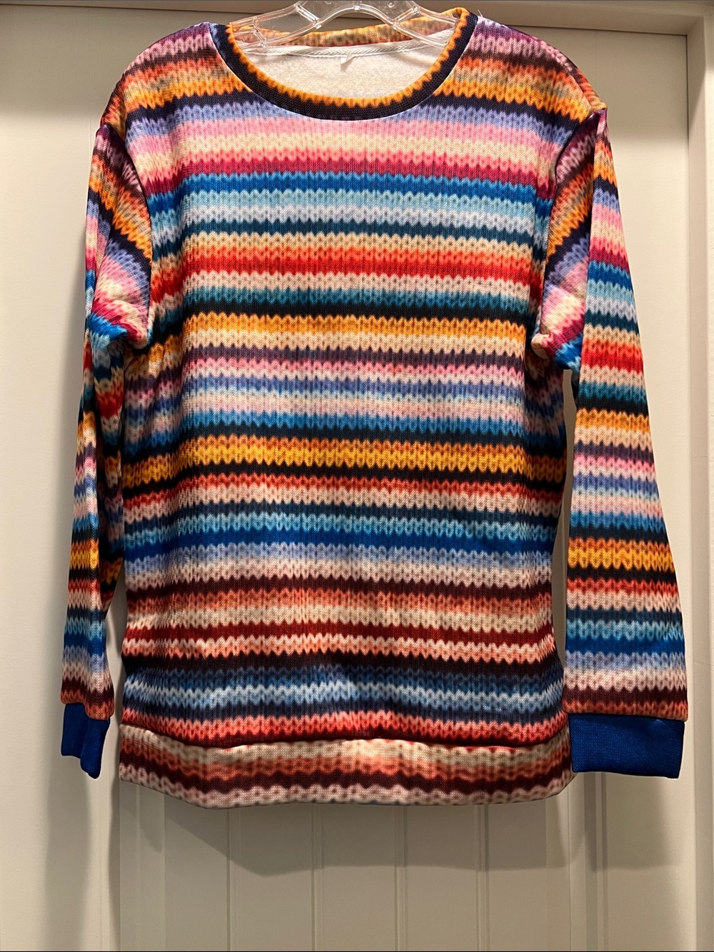 Multicolor Striped Sweatshirt NWOT